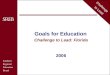 Goals for Education Challenge to Lead: Florida 2006