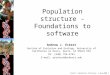Population structure - Foundations to software