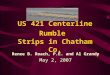 US 421 Centerline Rumble Strips in Chatham Co