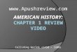 American History:  Chapter 1 Review Video