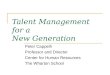 Talent Management for a  New Generation