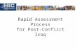 Rapid Assessment Process for Post-Conflict Iraq