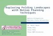 Exploring Folding Landscapes with Motion Planning Techniques