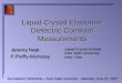 Liquid Crystal Elastomer Dielectric Constant Measurements
