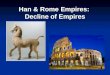 Han & Rome Empires:  Decline of Empires