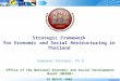 Strategic Framework for Economic and Social Restructuring in Thailand