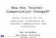 How Has Teacher  Compensation Changed?
