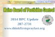 2014 BPC Update 287-2731 thinkfirstspraylast
