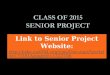 Class of 2015 Senior Project