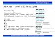 ASP.NET and SilverLight