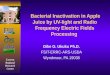 Bacterial Inactivation in Apple Juice by UV-light and Radio Frequency Electric Fields Processing