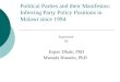 Political Parties and their Manifestos: Inferring Party Policy Positions in Malawi since 1994