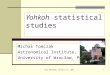 Yohkoh  statistical studies