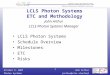 LCLS Photon Systems ETC and Methodology