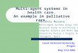 Multi-agent systems in health care. An example in palliative care