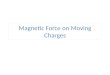 Magnetic Force on Moving Charges