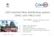 LED notched fibre distributing system QMB1  with HBU2 test