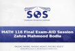 MATH 116  Final  Exam-AID Session Zahra  Mahmood Bodla