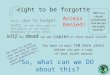 Right to be forgotten