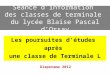 Séance d’information  des classes de terminale  du lycée Blaise Pascal d’Orsay