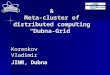 Grid activities in  JINR & Meta-cluster of distributed computing “Dubna-Grid”