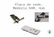 Placa de rede, Memória RAM, Hub