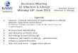Business Meeting  IG Infection & Allergy Monday 18 th  June 2012