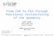 From CAD to FEA through functional  restructuring of the geometry