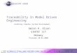 Traceability In Model Driven Engineering Enabling Complex System Development