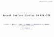 Recent Surface Studies  in  KEK-STF