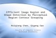 Efficient Image Region and Shape Detection by Perceptual Region Contour Grouping