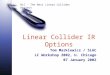 Linear Collider IR Options