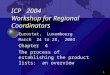 ICP   2004 Workshop for Regional Coordinators