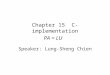 Chapter 15  C-implementation PA = LU