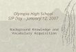 Olympia High School SIP Day – January 12, 2007