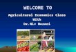 Agricultural Economics Class With Dr.Niv Nozari