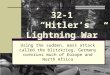 32-1  “Hitler’s Lightning War”