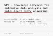 WP6 -  Knowledge services for intensive data analysis and intelligent query answering