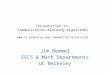 Introduction to  Communication-Avoiding Algorithms cs.berkeley /~ demmel /SC13_tutorial