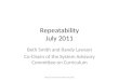 Repeatability July 2011