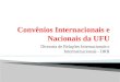 Convênios Internacionais e Nacionais da UFU