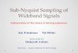 Sub- Nyquist  Sampling of Wideband Signals