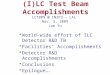 ( I) LC  Test  Beam Accomplishments