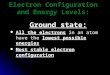 Electron Configuration and Energy Levels: