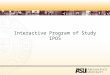 Interactive Program of Study iPOS