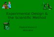 Experimental Design & the Scientific Method