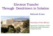 Electron Transfer  Through  Dendrimers in Solution