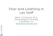Fear and Loathing in Las VoIP