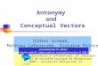 Antonymy  and  Conceptual Vectors