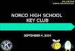 NORCO HIGH SCHOOL  KEY CLUB